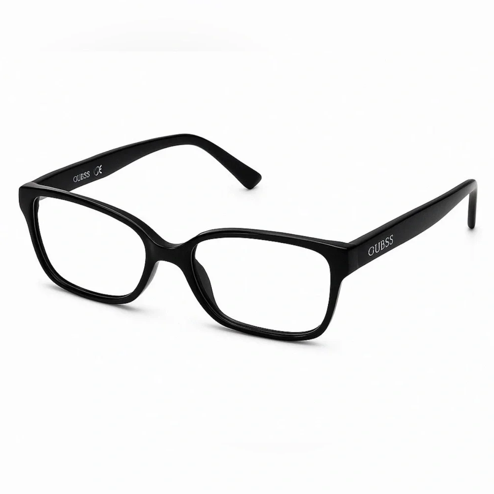 Guess GU195 Black Rectangular Eyeglasses Frames Only‎ Prescription Ready Glasses